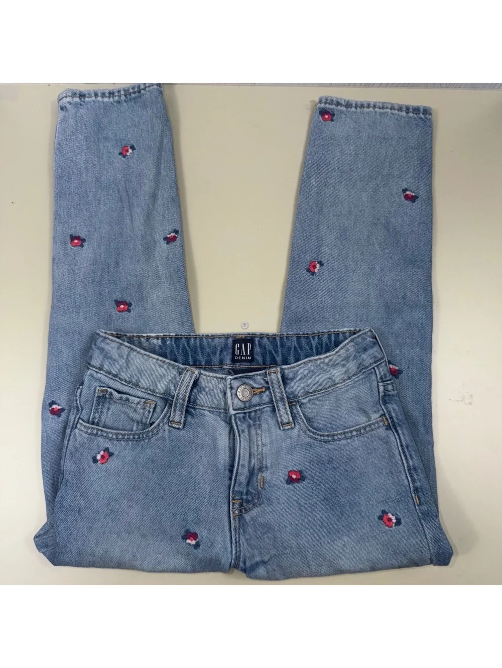 Gap Girls Size 6 Girlfriend Jeans Floral & Star Lot